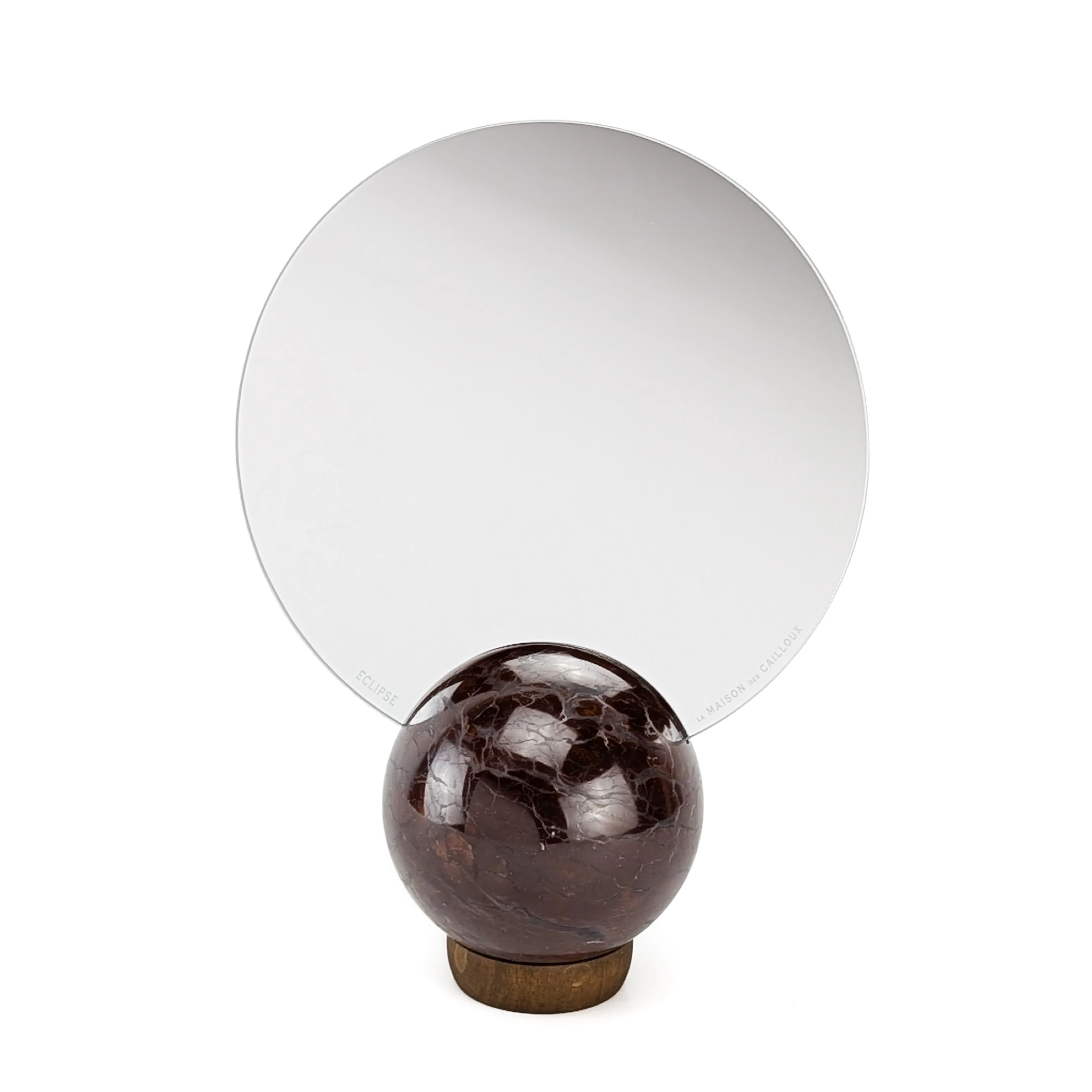 Miroir ECLIPSE en marbre Campan Rouge