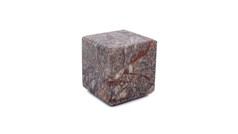 Cube en Marbre de Sarrancolin-Beyrède [ODSBPOCB]