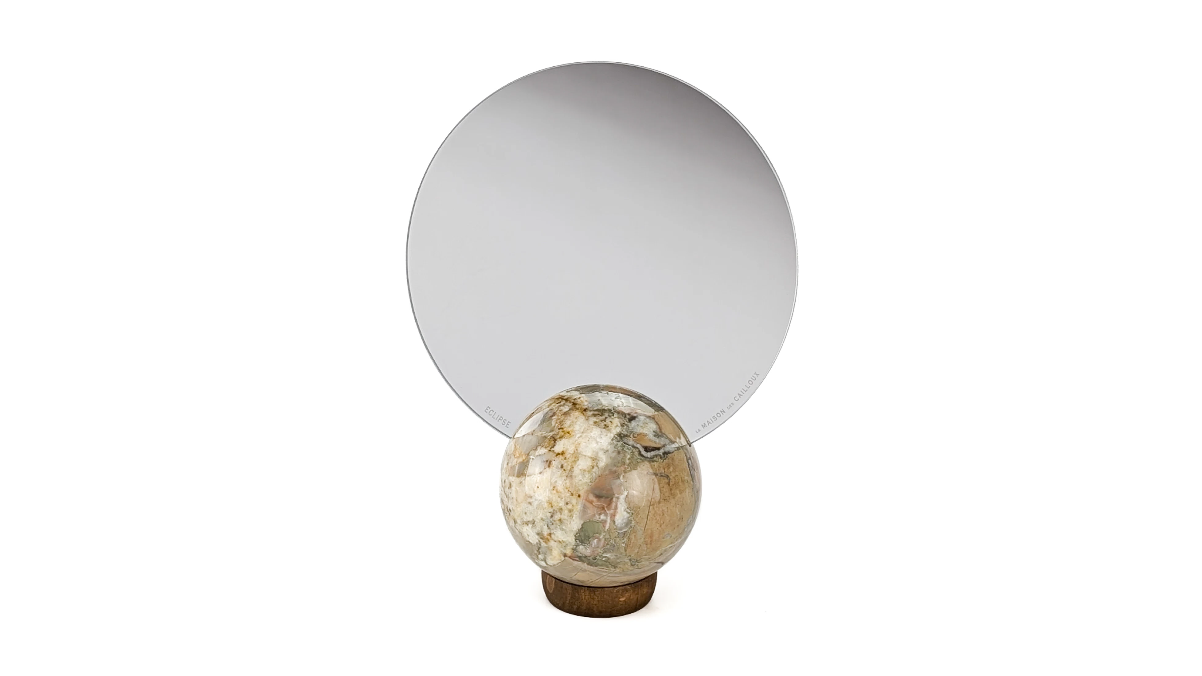 Miroir ECLIPSE en marbre de Sarrancolin-Ilhet [ODSIPOMI]