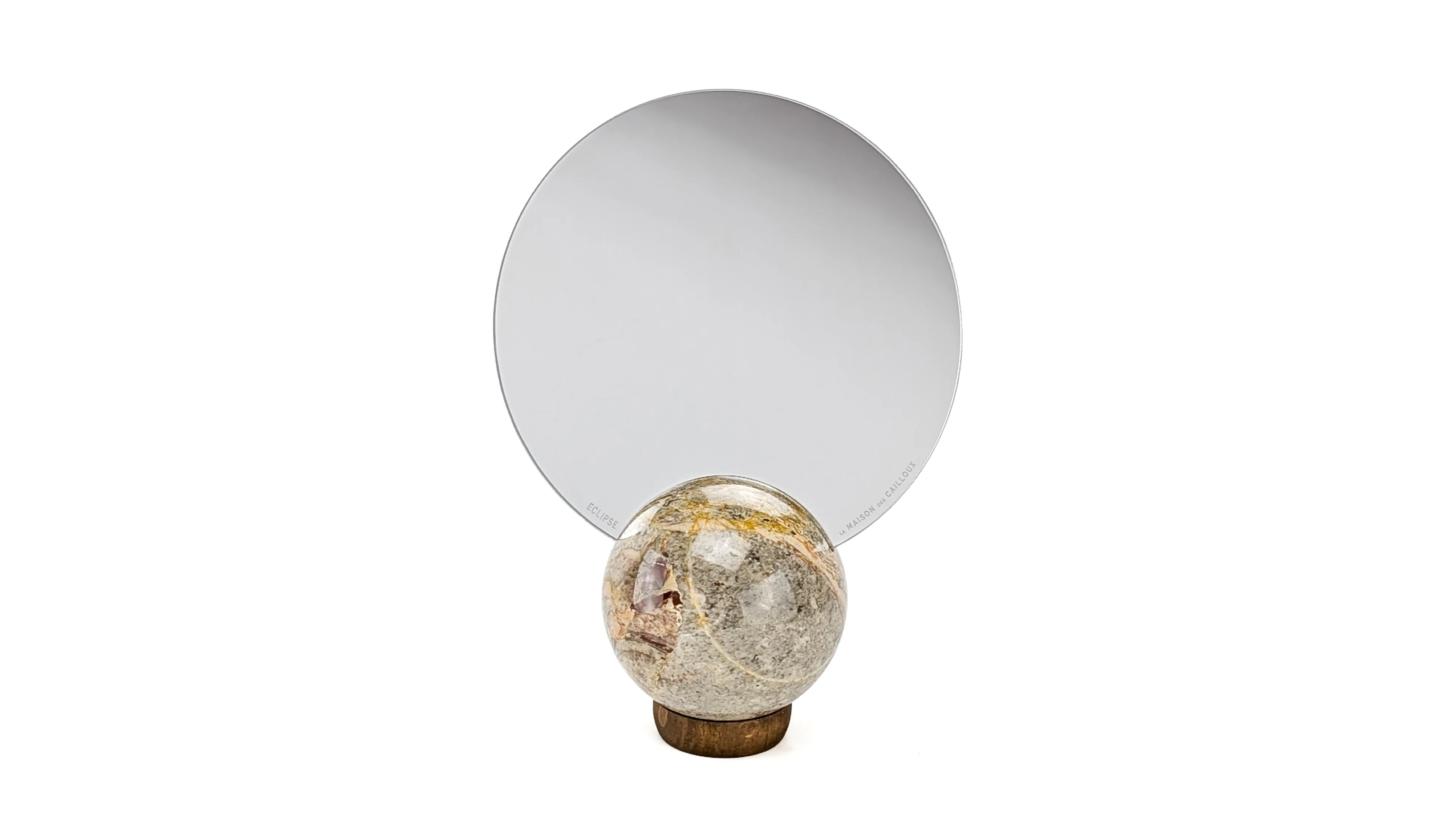 Miroir ECLIPSE en marbre de Sarrancolin-Ilhet [ODSIPOMI]